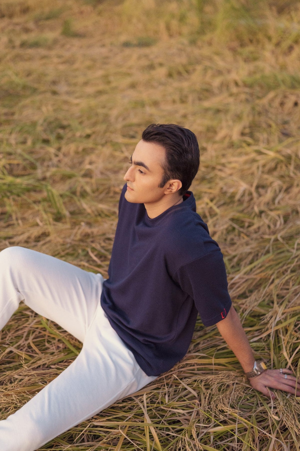 Navy-Blue Oversized T-shirt