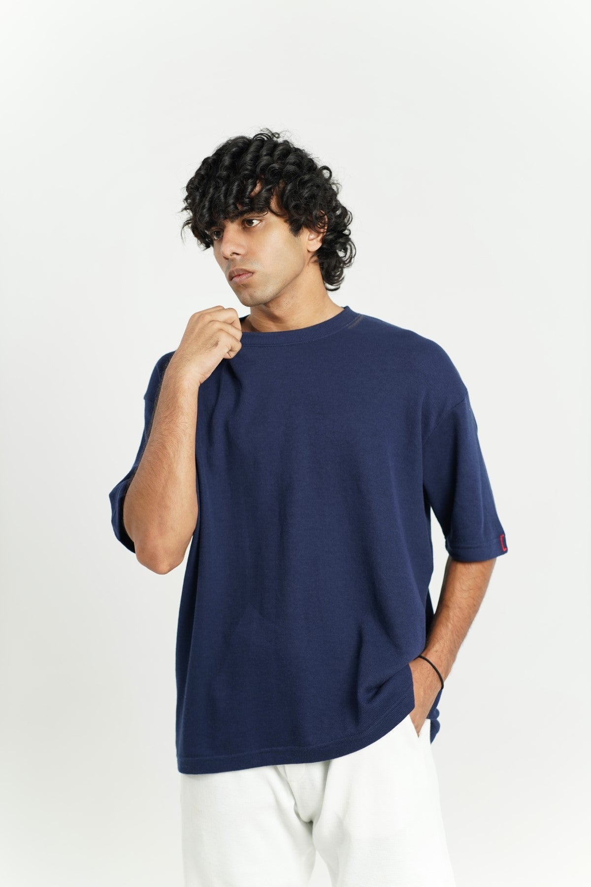 Navy-Blue Oversized T-shirt