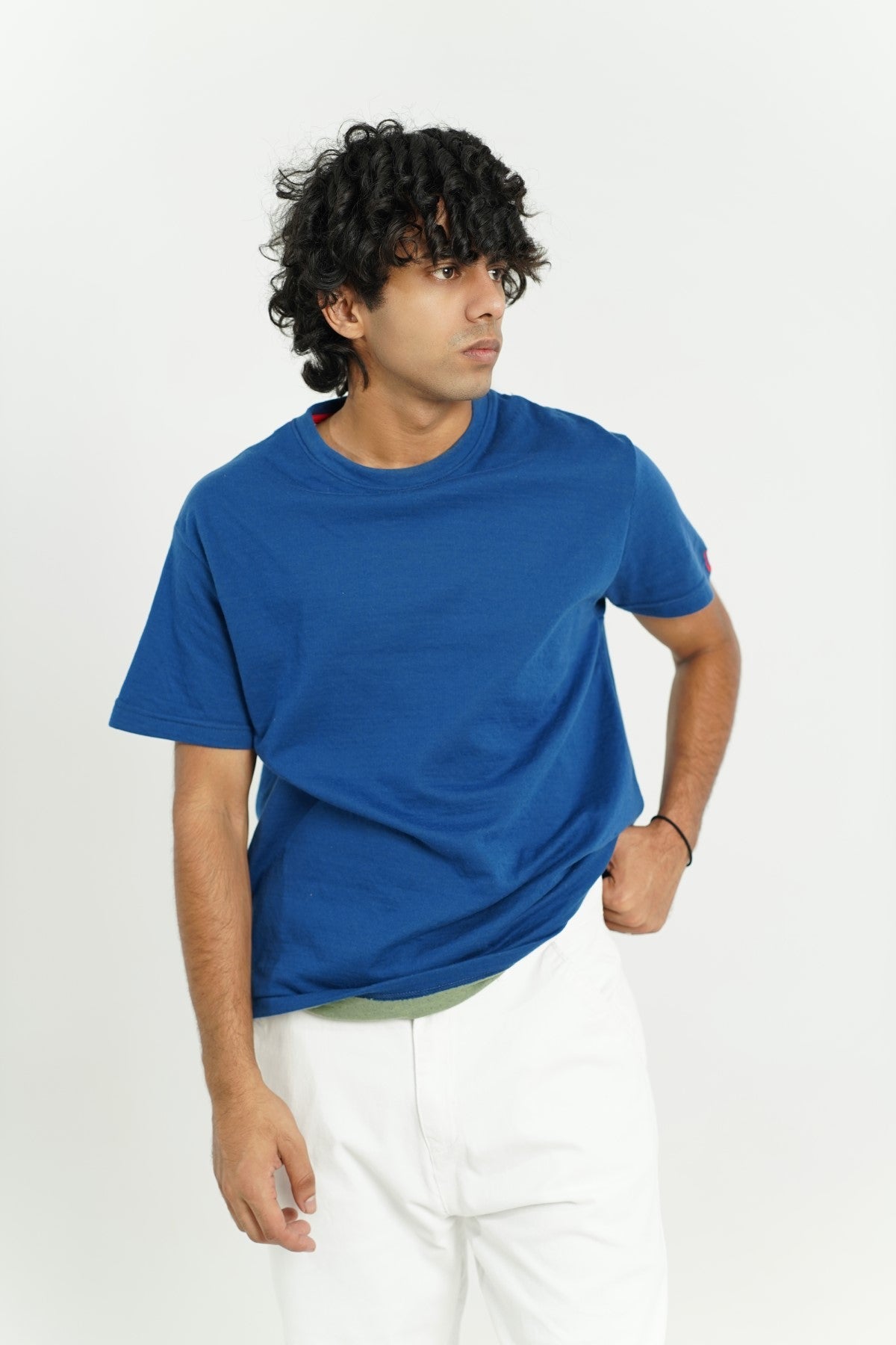 Deep-Blue Oversized T-shirt