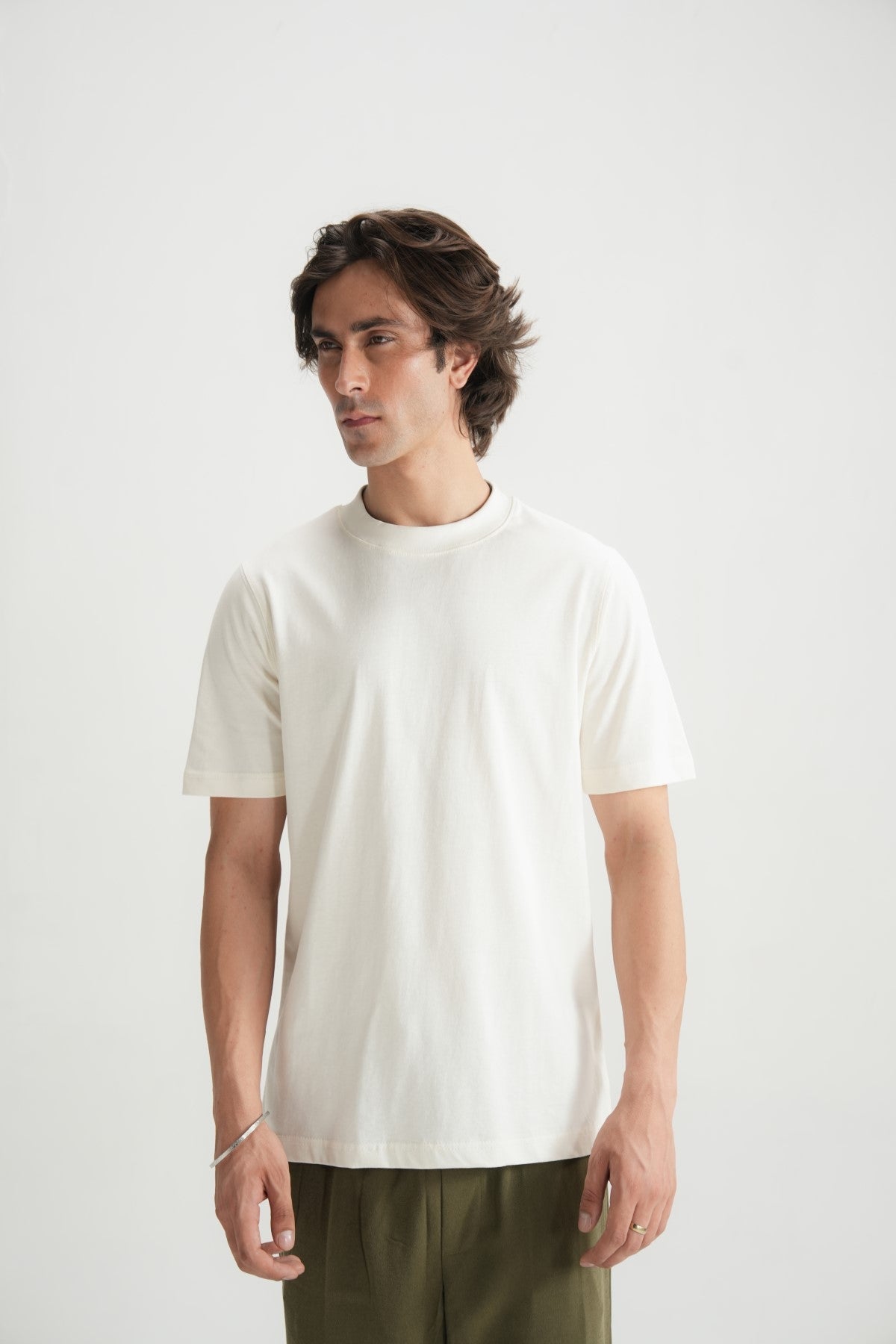 Pearl-white Oversized T-shirt