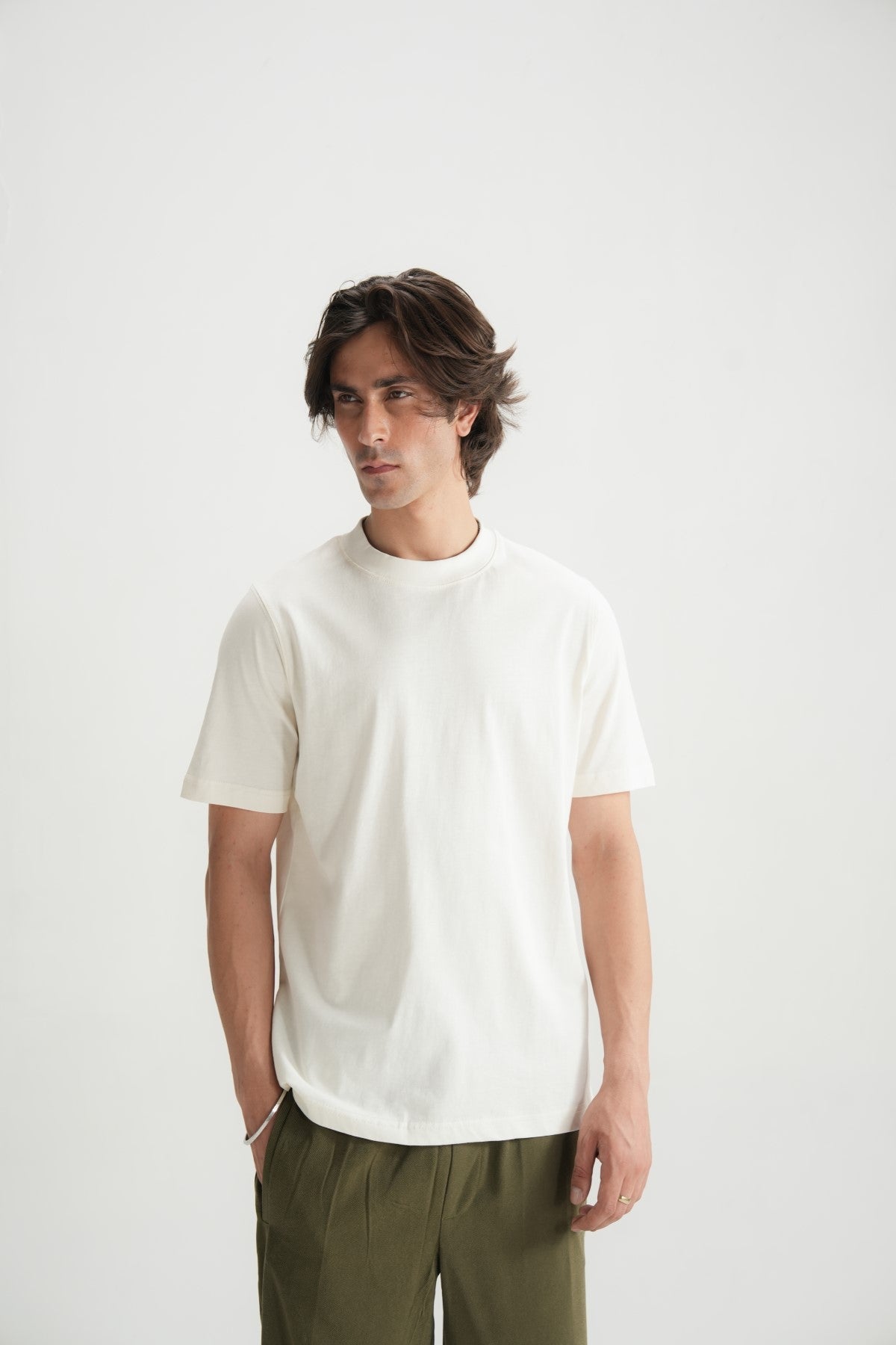Pearl-white Oversized T-shirt